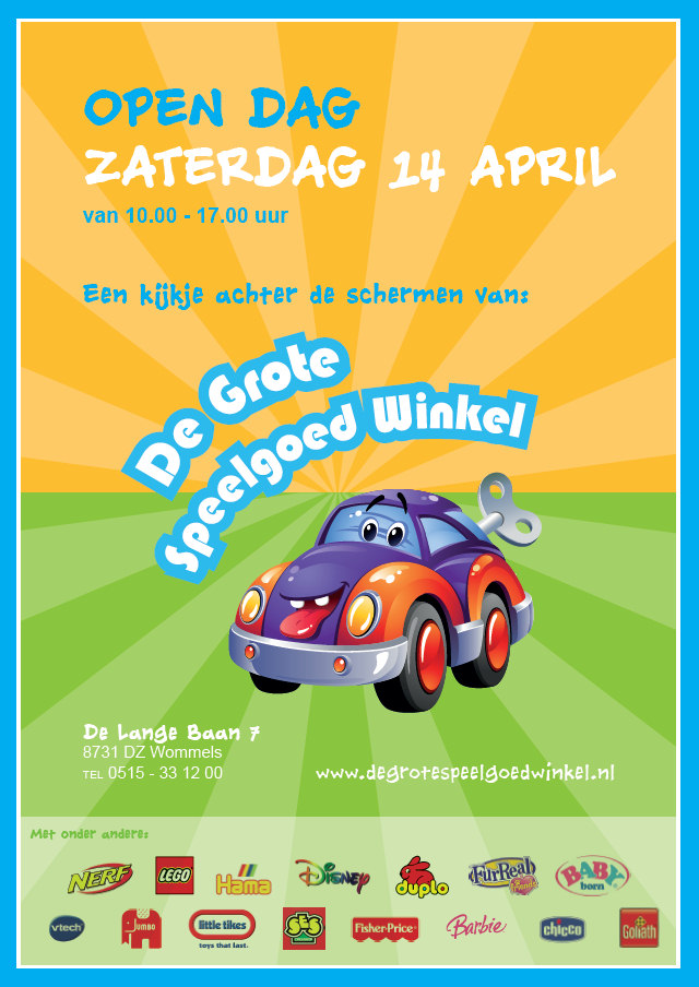 Open dag zaterdag 14 april 2012 van 10:00 - 17:00 uur