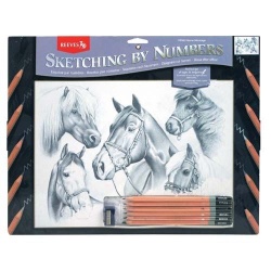 Schetsen op Nummer Paarden