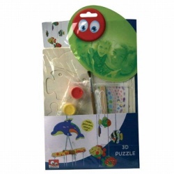 Puzzelhout mobile maken
