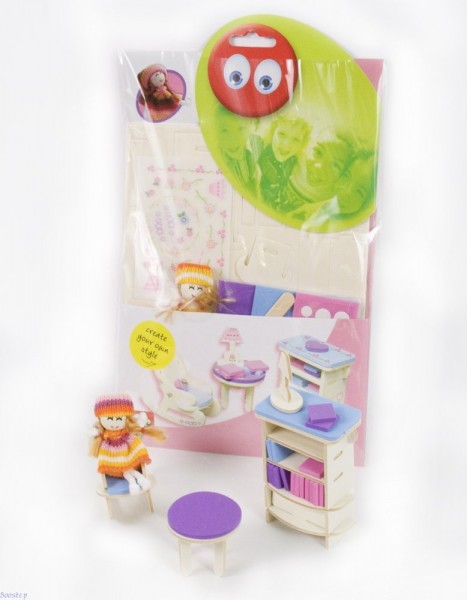 Houten poppenhuis puzzel