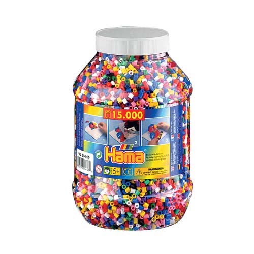 15.000 Hama Strijkkralen in pot (204)