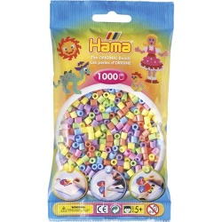 Hama strijkkralen pastel kleuren (1000 stuks)