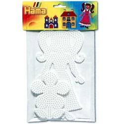 Hama strijkkralen grondplaat bloem-meisje (4456)