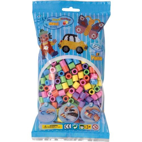 Hama maxi strijkkralen - pastel mix 500