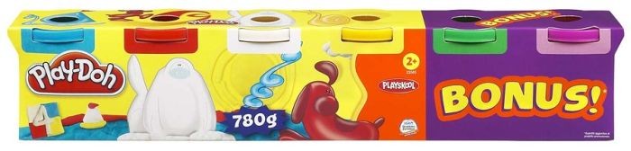 Playdoh 6-pack basiskleuren