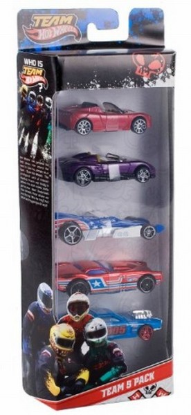 Hot Wheels team Hotwheels 5 pack
