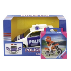 Police car met gratis Playmobilfiguur
