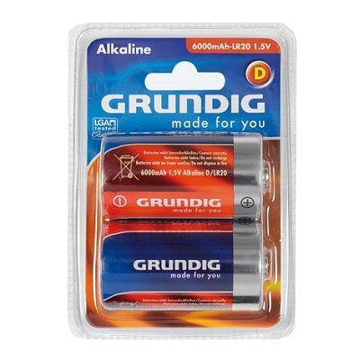 Batterijen Grundig D Alkaline 2x