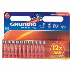Batterijen AAA 12x Grundig
