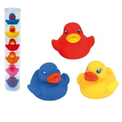 Badeendjes in koker