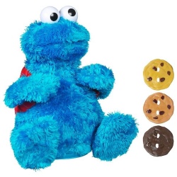 Sesamstraat Koekie Monster telt en eet