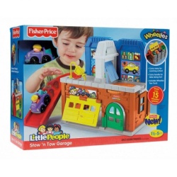 Fisher Price Little People Kleine garage met wasstraat