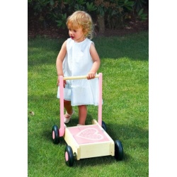 Babywalker Roze met blokken