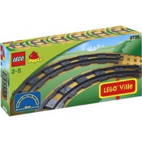 Vergroot 2735 Duplo gebogen rails 2735 Duplo gebogen rails