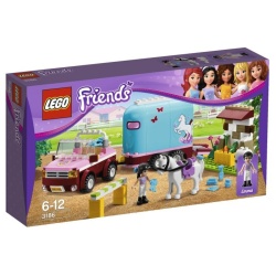 3186 Lego Friends - Emmas Paardentrailer met Jeep