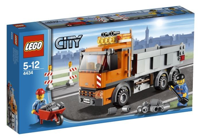 Lees Meer... : 4434 Lego Kiepwagen met wegenbouwers