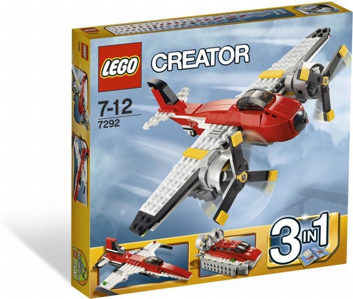 Lees Meer... : 7292 Lego propellervliegtuig
