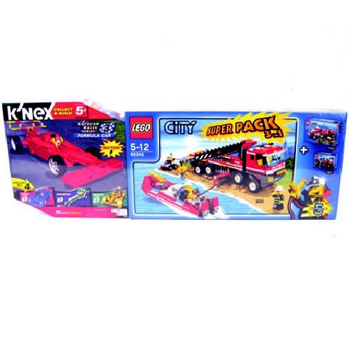 Lees Meer... : Lego City Brandweer superpack met gratis K`nex