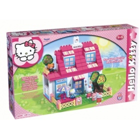 Hello kitty huis met 4 figuren