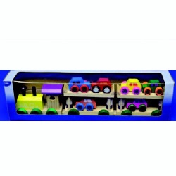 Trein met 2 Wagons-Auto's