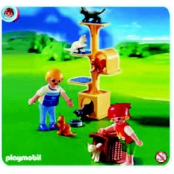 4347 Playmobil krabpaal met poezen
