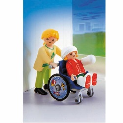 4407 Playmobil kind met rolstoel