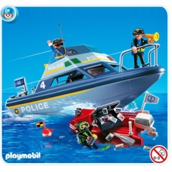 Playmobill Politieboot