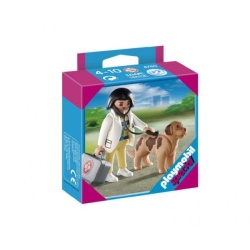 4750 Playmobil dierenarts met hond
