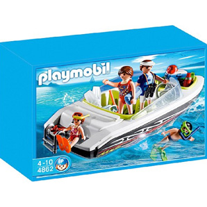 4862 PLAYMOBIL&reg; Zwarte Speedboot