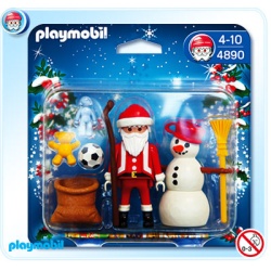 4890 Playmobil Kerstman met Sneeuwpop