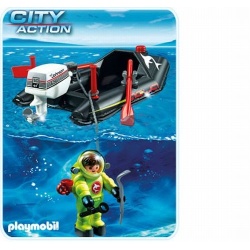 4910 Playmobil Diepzeeduiker met kleine boot
