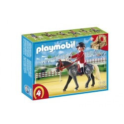5110 Playmobil Trakehner Paard met Paardenbox