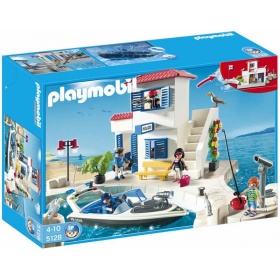 Vergroot 5128 Playmobil Havenpolitie Met Speedboot 5128 Playmobil Havenpolitie Met Speedboot