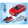 5133 Playmobil Cabrio met aanhangwagen