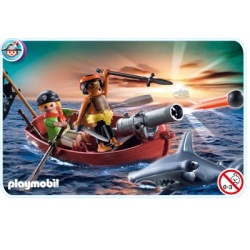5137 Playmobil Piratenroeiboot met hamerhaai