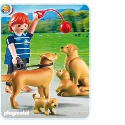 5209 Playmobil Goldenretriever familie