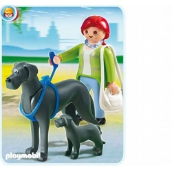 5210 Playmobil Duitse Dog met pup