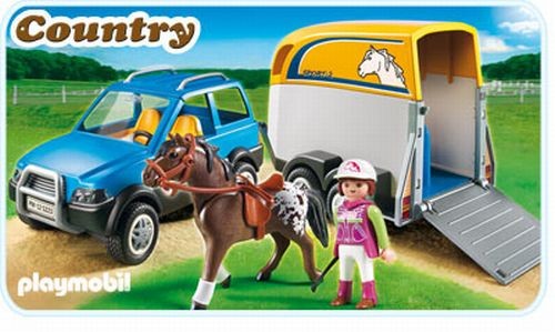 5223 Playmobil Jeep met paardentrailer