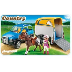 5223 Playmobil Jeep met paardentrailer