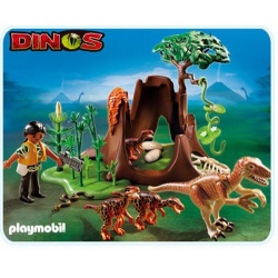 5233 Playmobil Velociraptor aanval op Deionychusnest