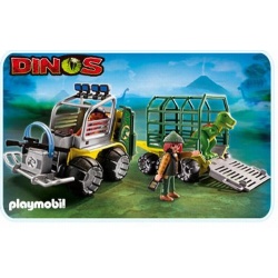 5236 Playmobil Onderzoekersvoertuig met kooi