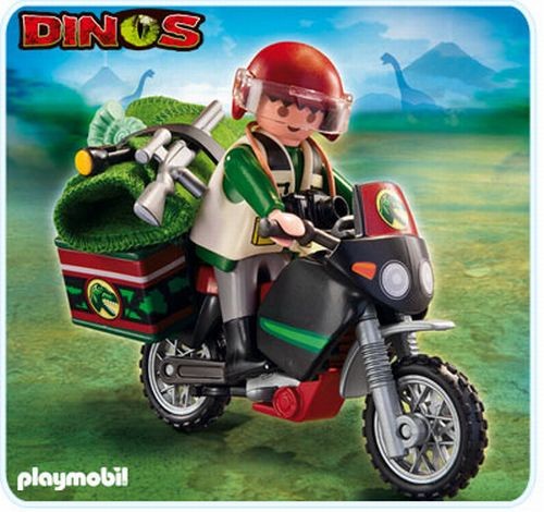 5237 Playmobil Dino onderzoeker met motor en gereedschap