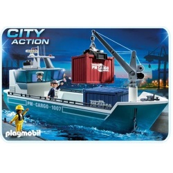 5253 Playmobil Vrachtschip met laadkraan