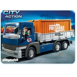 5255 Playmobil Cargo-vrachtwagen met Container