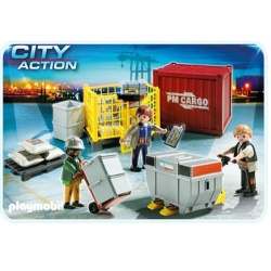 5259 Playmobil Cargo-team met luchtvracht