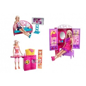 Vergroot de afbeelding Barbie pop - meubelen