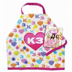 K3 Keukenschort en kookboek glitter