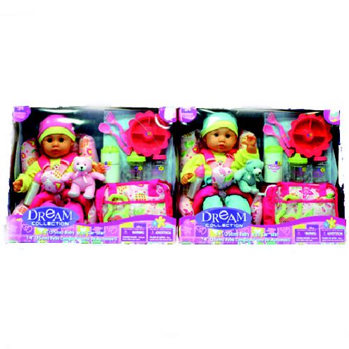 Babypop met auto zitje