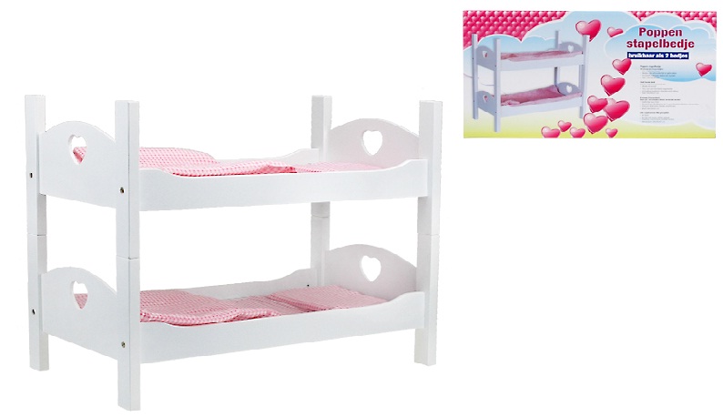 Stapelbed hout pop