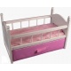 Poppenbed hout wit
